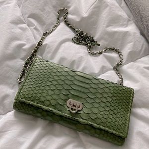 Real snakeskin purse